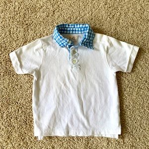 Boys Plaid Collar Shirt. 24 Months